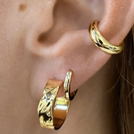 Atelier Brandlinger Brandlinger oorringen Haarlem (geelgoud/witgoud verguld)