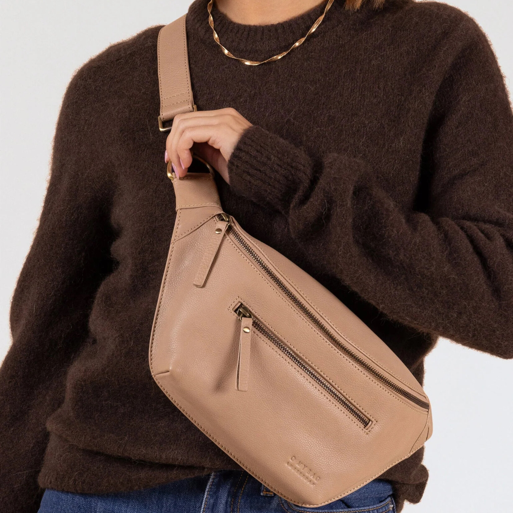 O My Bag O My Bag Drew Bum Bag, Soft Grain Leather (meerdere kleuren)