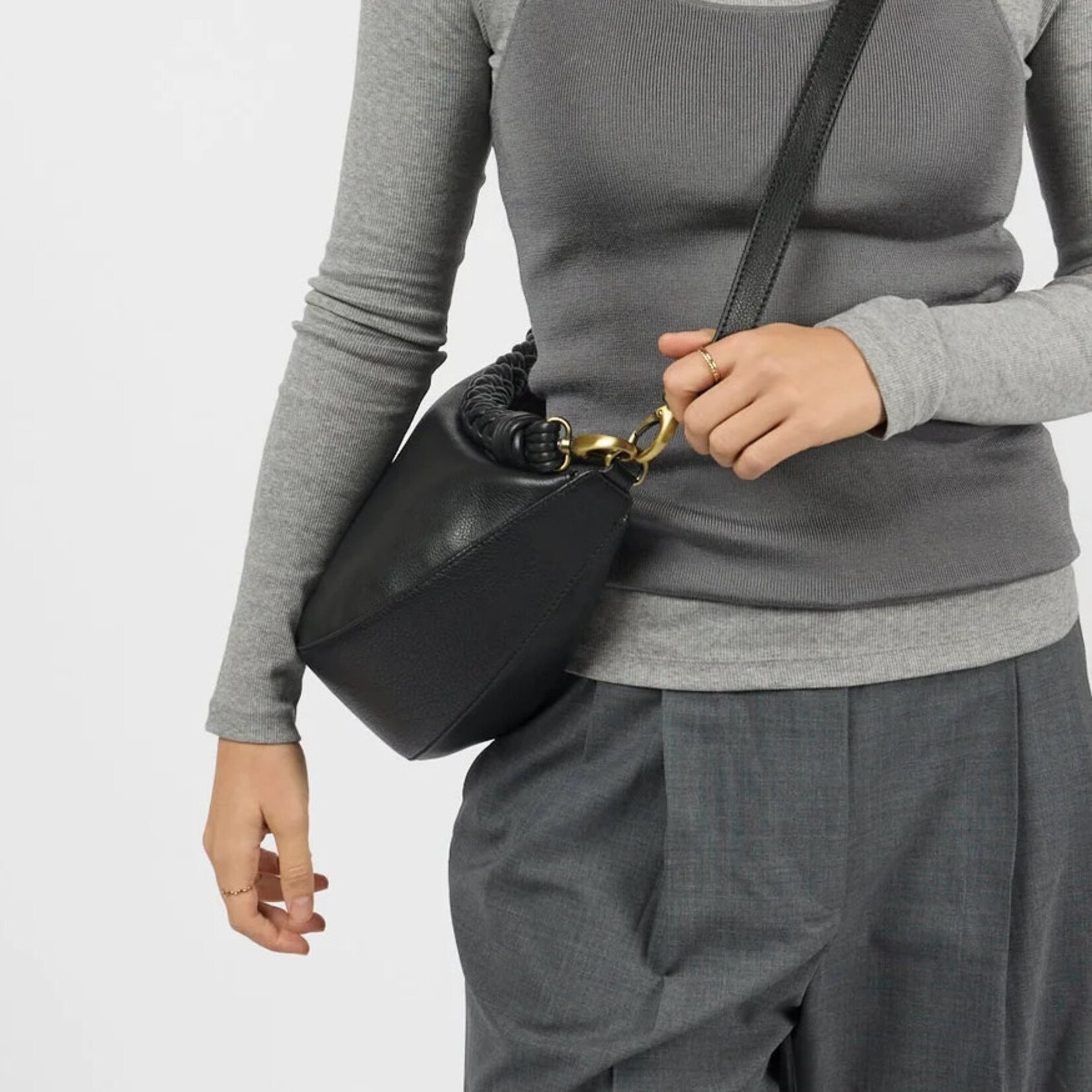 O My Bag O My Bag Leo Maxi Black Soft Grain