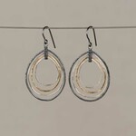 Jéh Jewels Jeh Jewels oorhangers zilver oxy verguld Drop in drop 21470