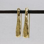 Jéh Jewels Jeh Jewels oorhangers plat lang zilver verguld 21081