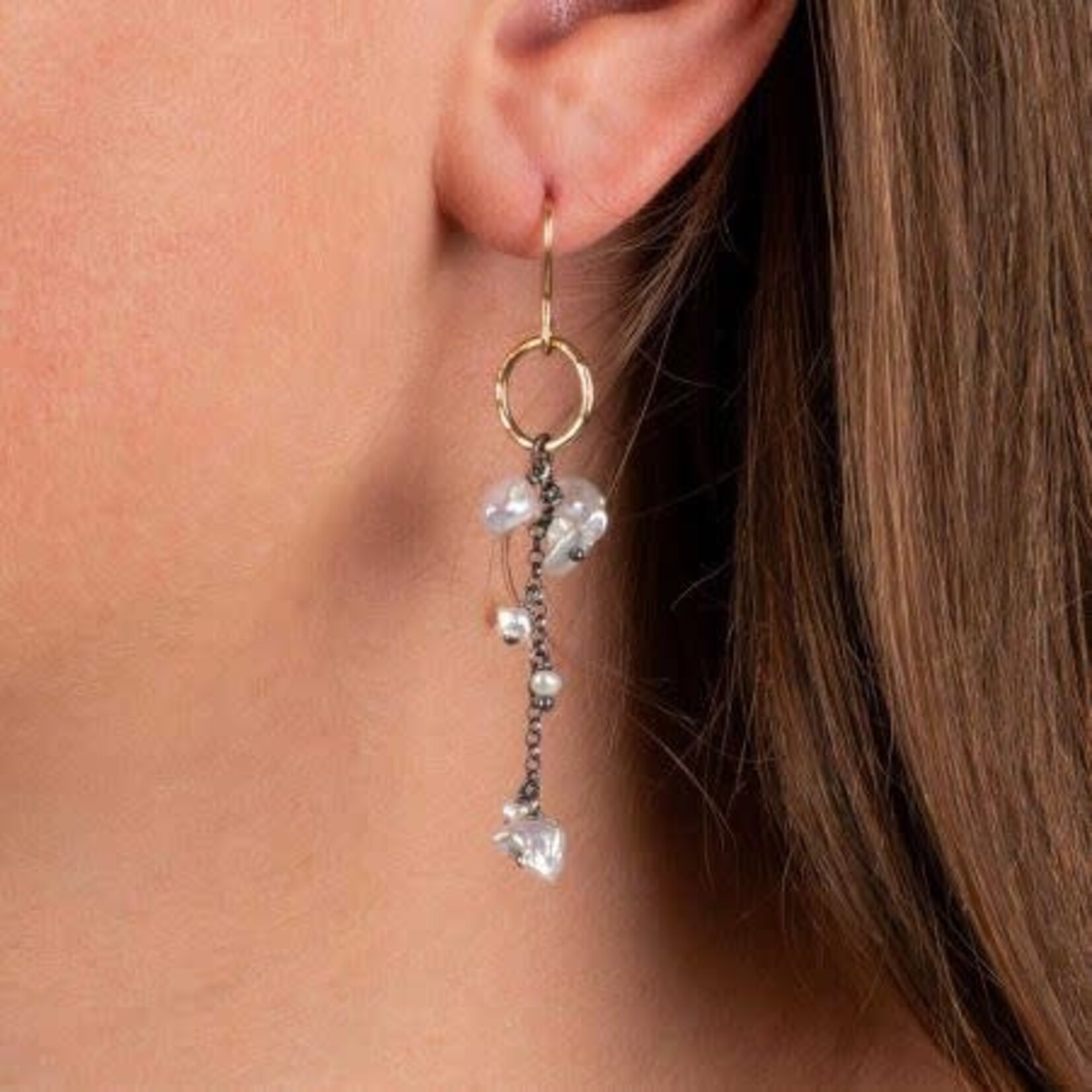 Jéh Jewels Jeh Jewels oorhangers oxy goldfilled met parels 21478