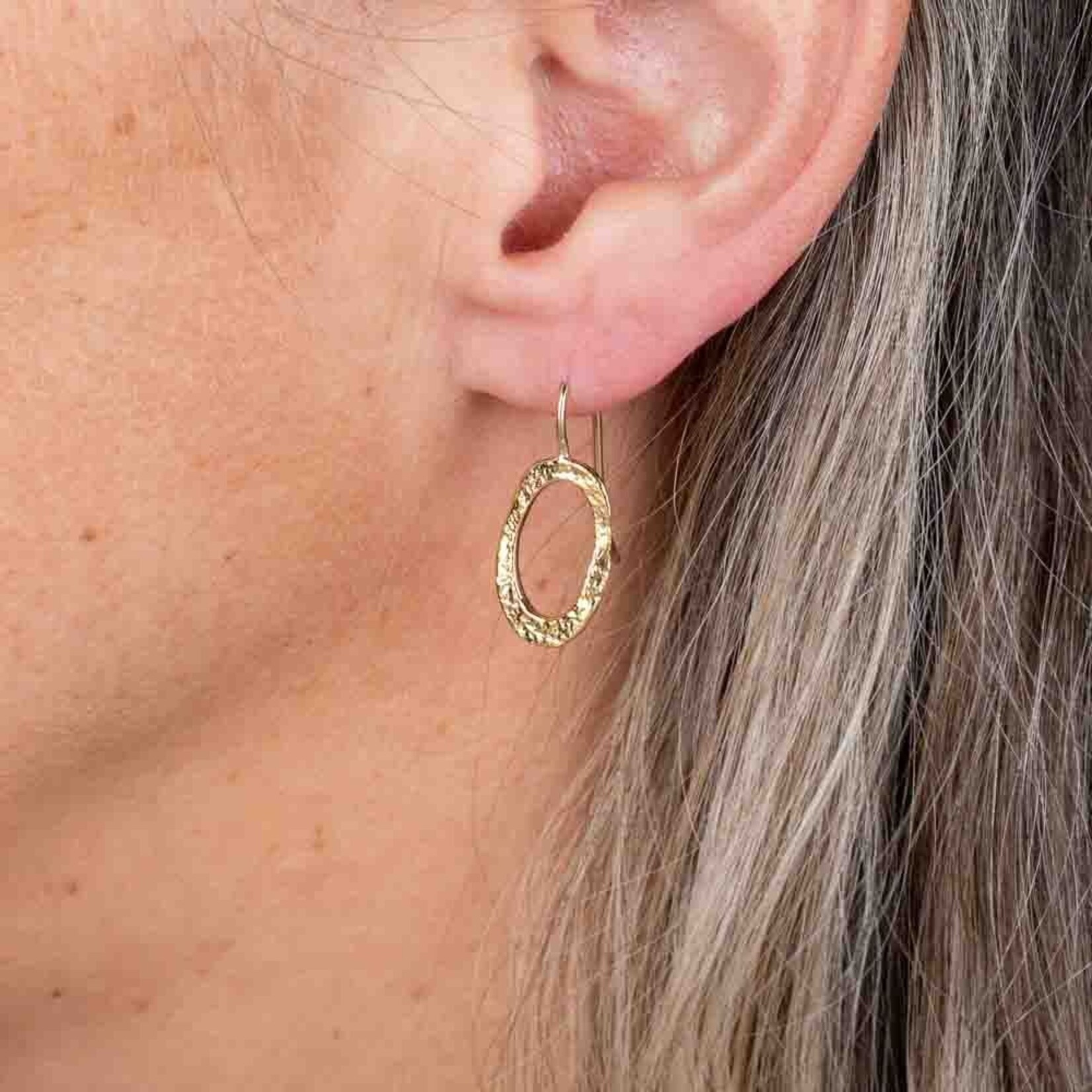 Jéh Jewels Jeh Jewels oorhangers zilver verguld shiny ovaal 21710