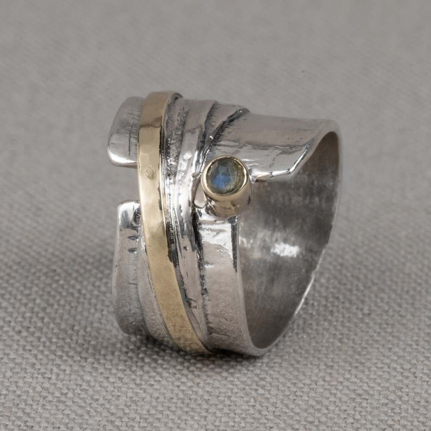 Jéh Jewels Jeh Jewels ring overslag zilver, 9 karaat en Labradoriet 21271