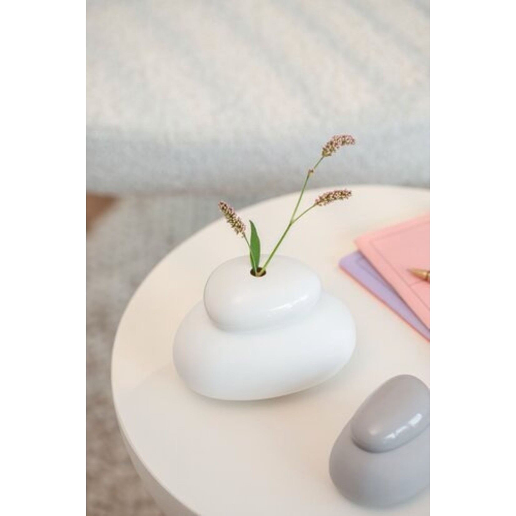 Räder Räder Vaasje Pebble wit