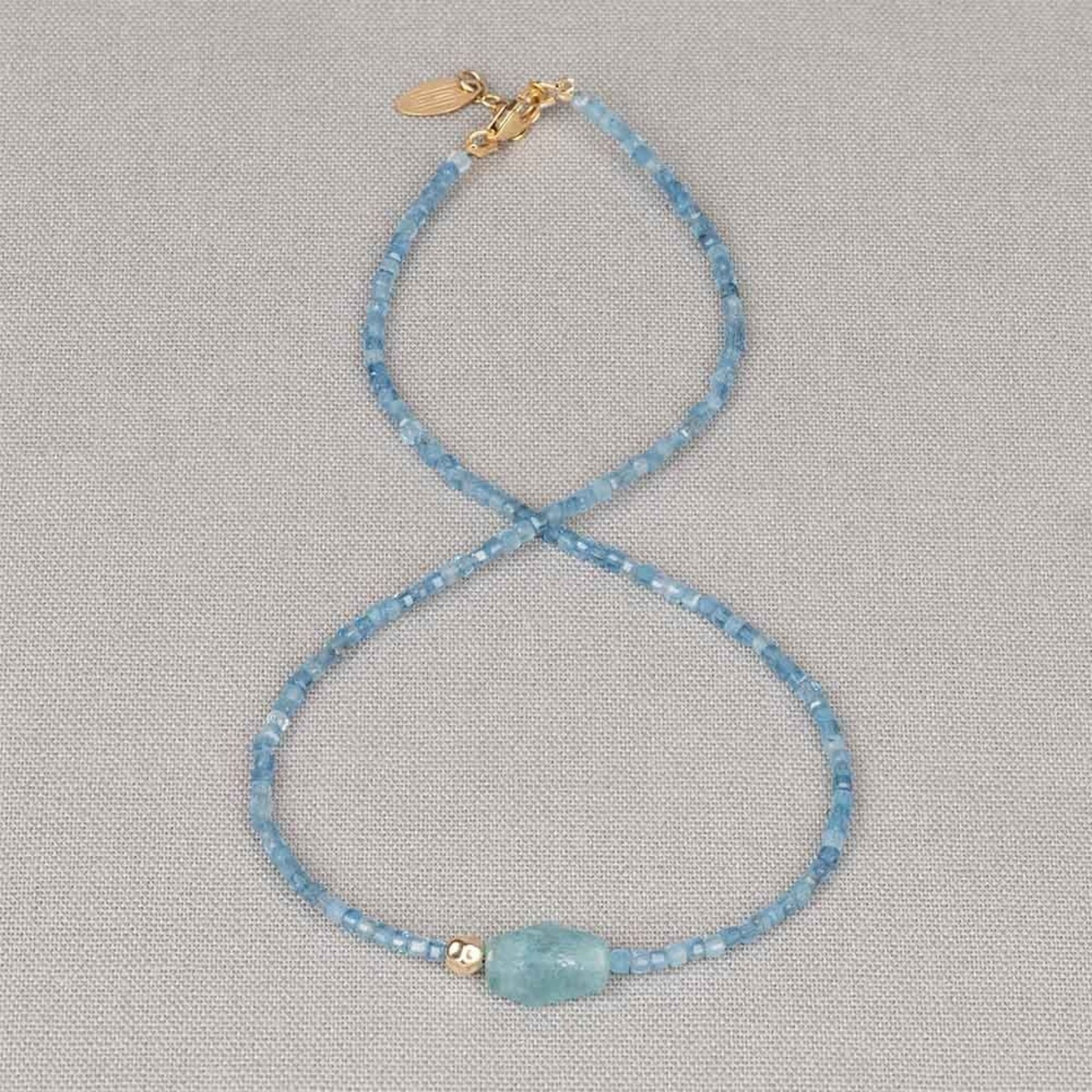 Jéh Jewels Jeh Jewels collier duo gems aquamarijn 21734