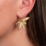 Jéh Jewels Jeh Jewels oorhangers zilver verguld orchidee 21625