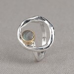 Jéh Jewels Jeh Jewels ring zilver , 9 karaat en labradoriet 21199