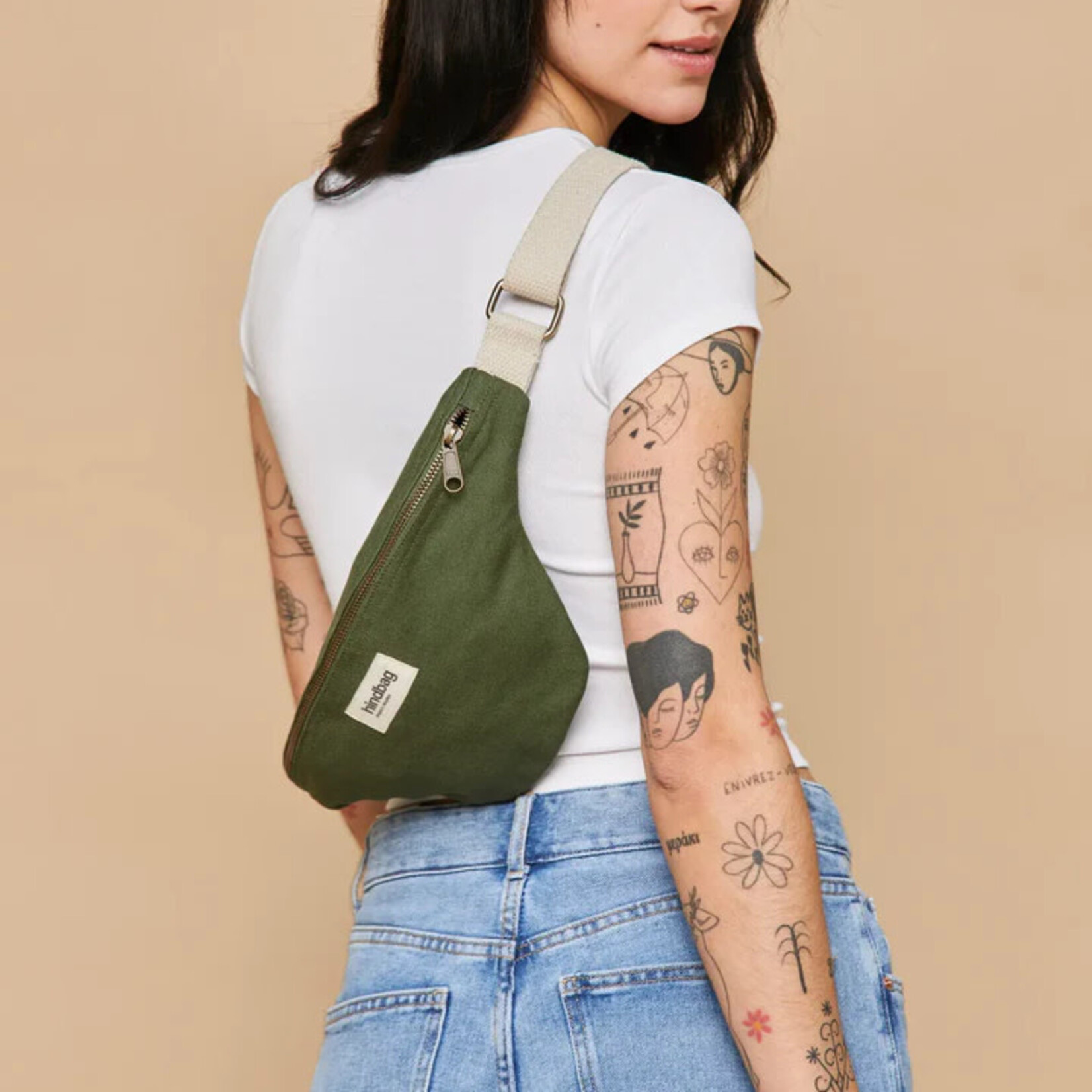 Hindbag Hindbag fanny pack Olivia (meerdere kleuren jute/katoen)