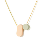 Turina Turina collier Soft lichtgroen/zalmroze