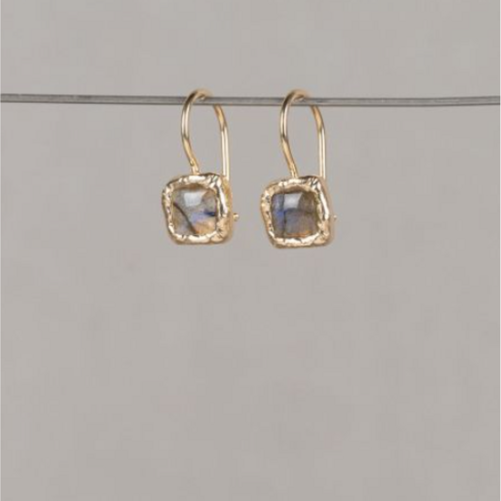 Jéh Jewels Jeh Jewels oorhanger zilver verguld met Labradoriet 20578