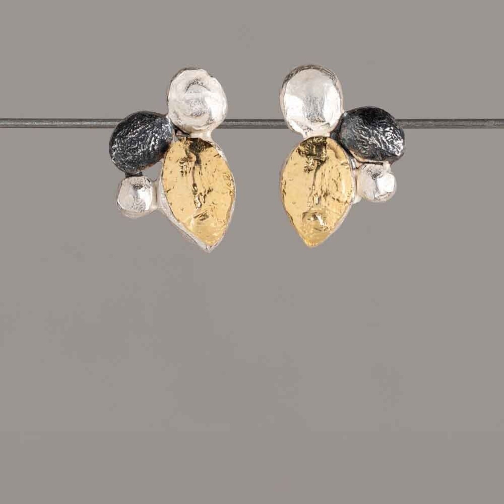 Jéh Jewels Jeh Jewels oorstekers zilver, oxy en verguld Ladybug 21618