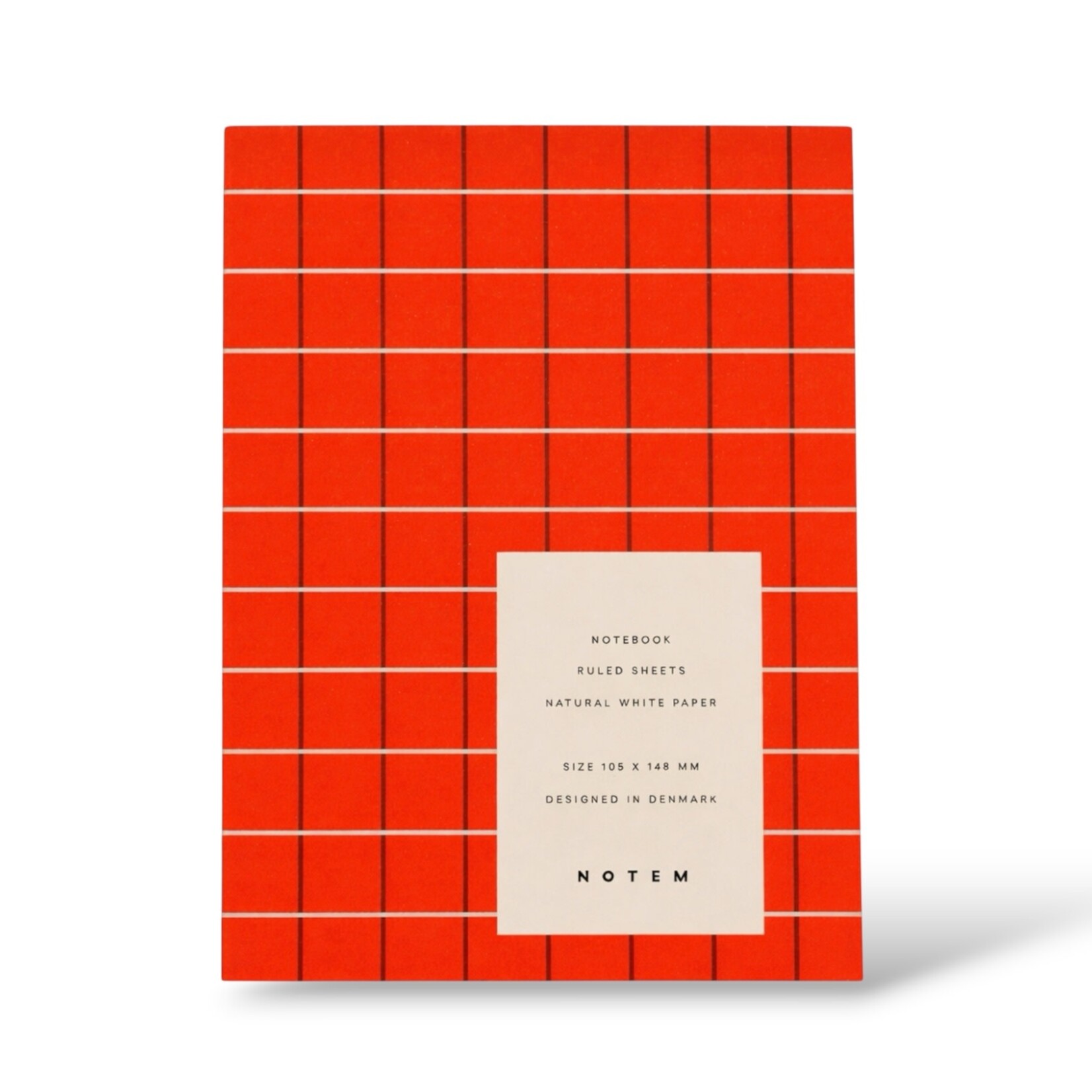 Notem Notem UMA Notebook Small orange check (gelinieerd)