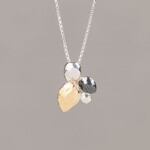 Jéh Jewels Jeh Jewels collier zilver met hanger drie kleuren Ladybug 21759