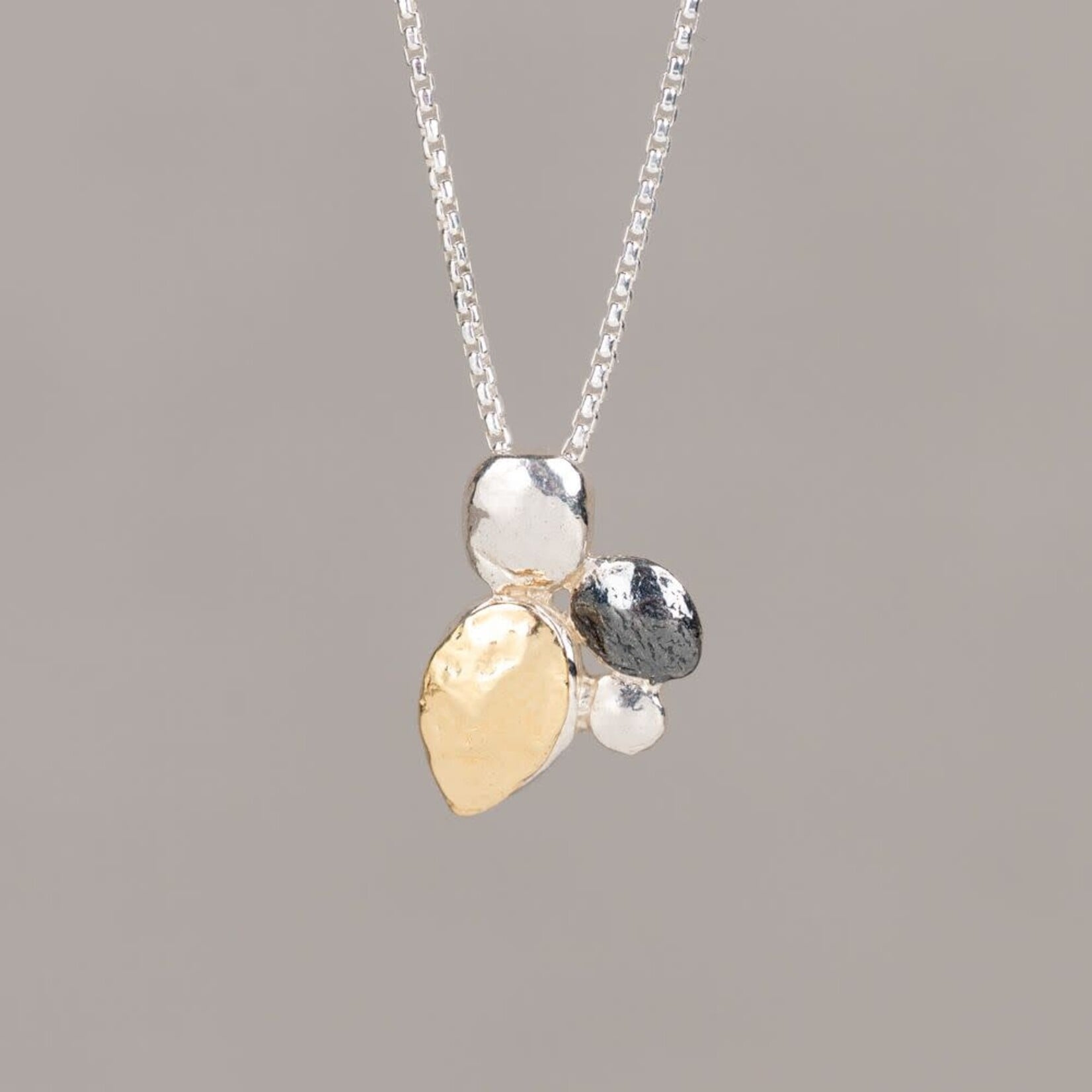 Jéh Jewels Jeh Jewels collier zilver met hanger drie kleuren Ladybug 21759