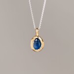 Jéh Jewels Jeh Jewels collier zilver met hanger verguld en Kyaniet 21763