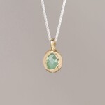 Jéh Jewels Jeh Jewels collier zilver met hanger verguld en Aventurijn 21761