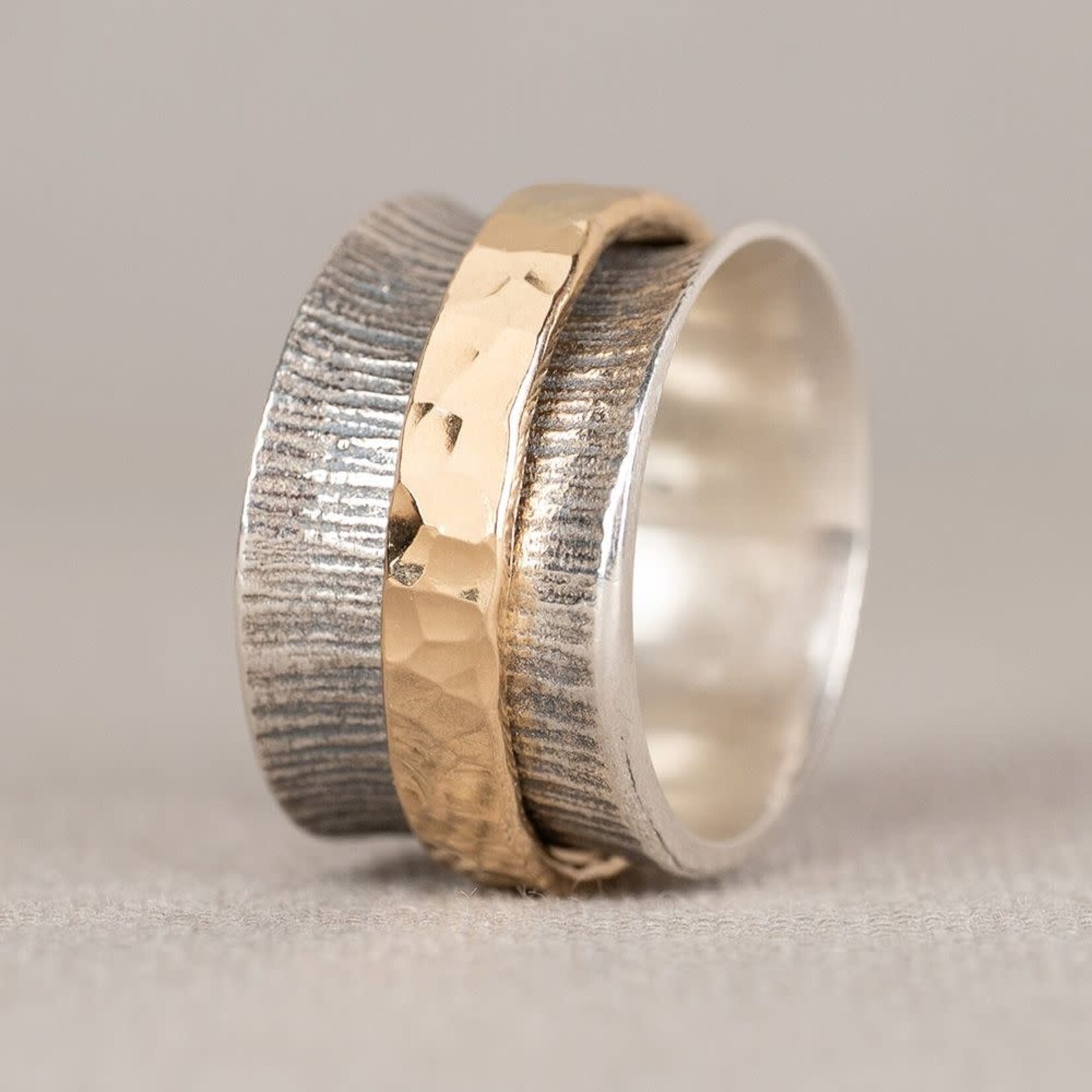 Jéh Jewels Jeh Jewels ring zilver en goldfilled Bold 21752