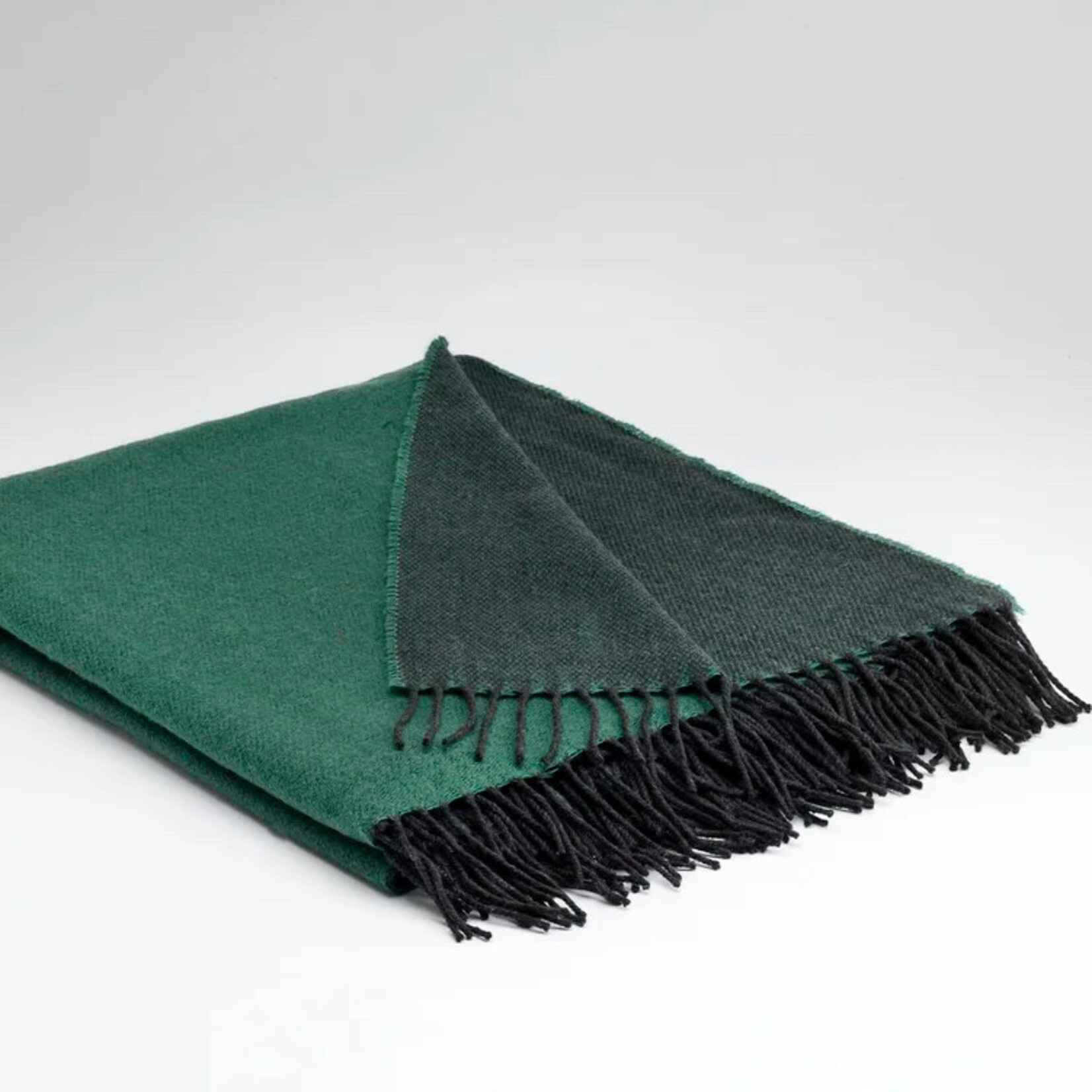McNutt of Donegal McNutt plaid merino lamswol Emerald Reversible