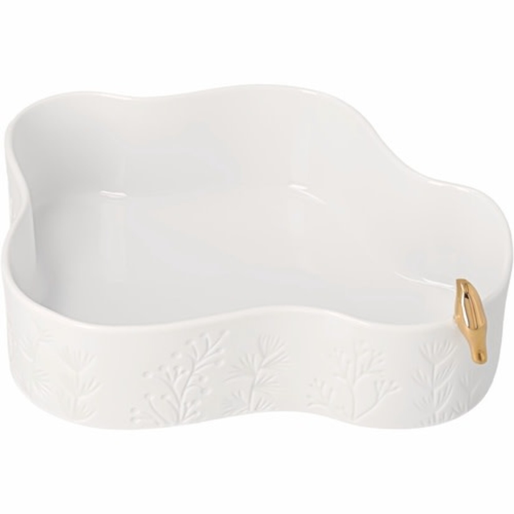 Räder Räder schaal met gouden vogeltje 20 x 15,9 x 6 cm