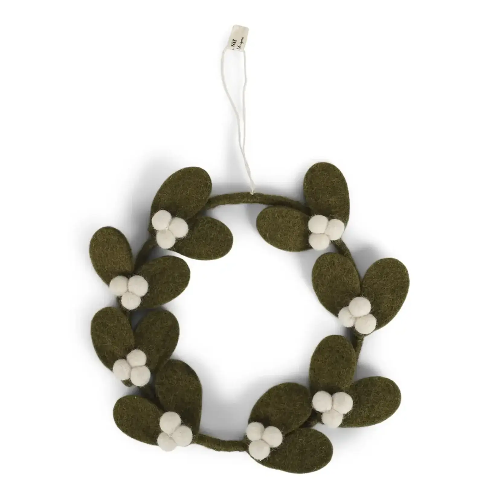 Gry & Sif Gry & Sif Krans Mistletoe donkergroen 15 cm