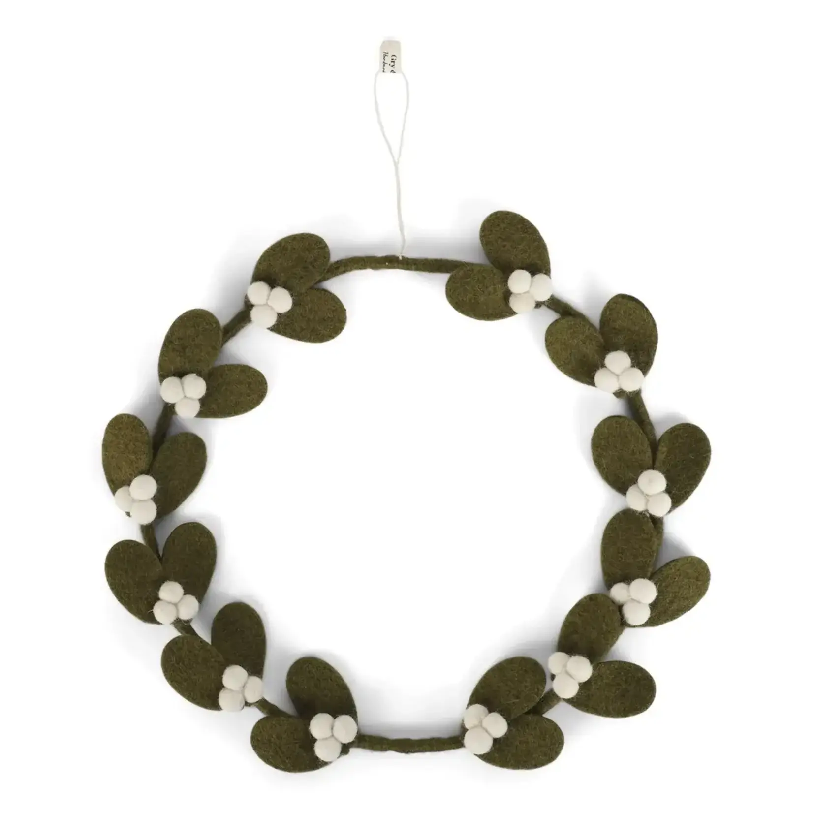 Gry & Sif Gry & Sif Krans Mistletoe donkergroen 25 cm