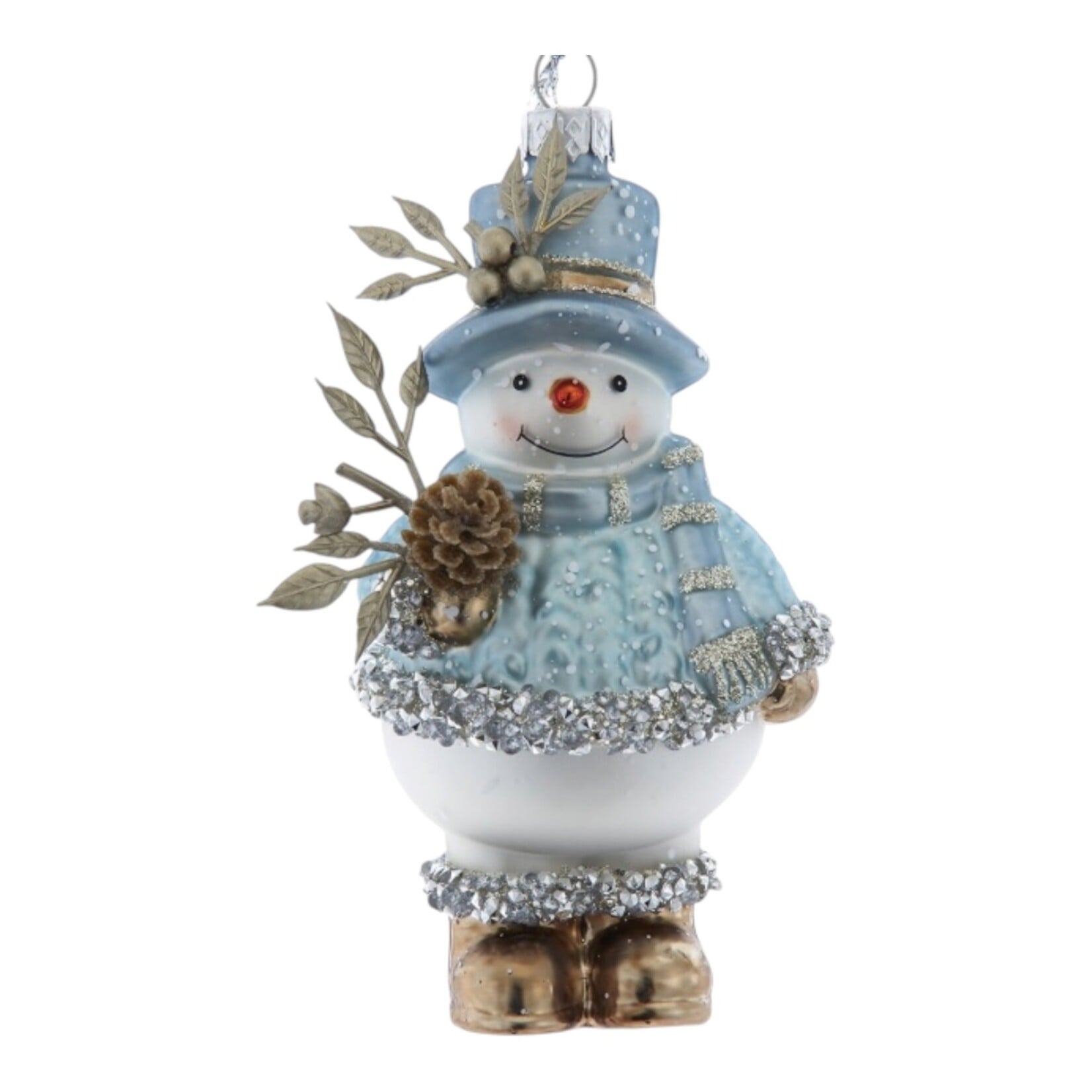 Noble Gems kerstbal Sneeuwpop