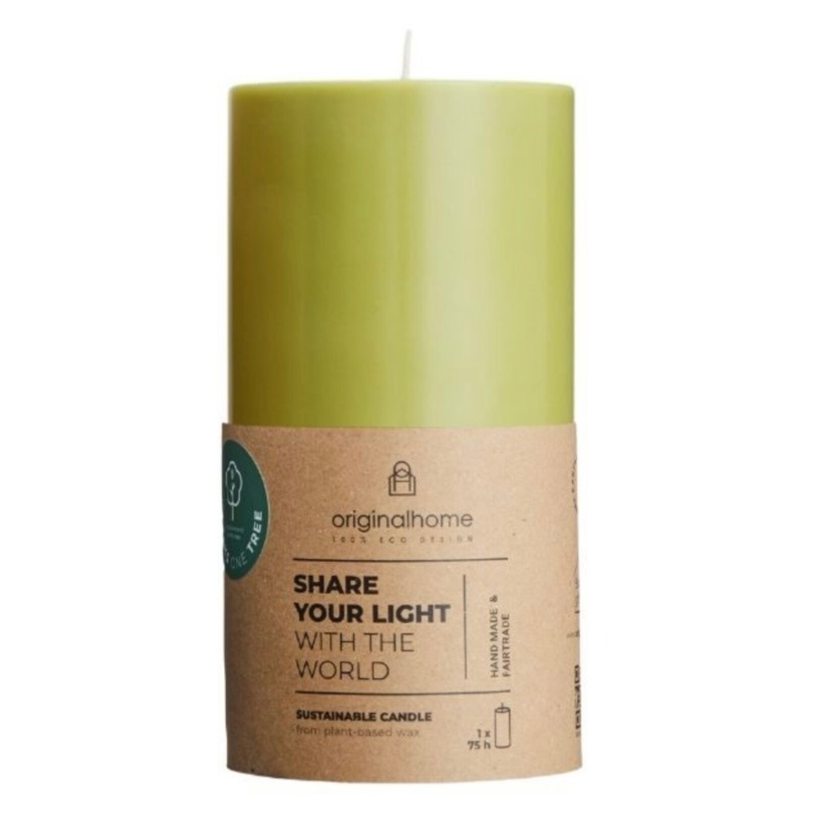 Original Home Original home Pillar candle small Moss