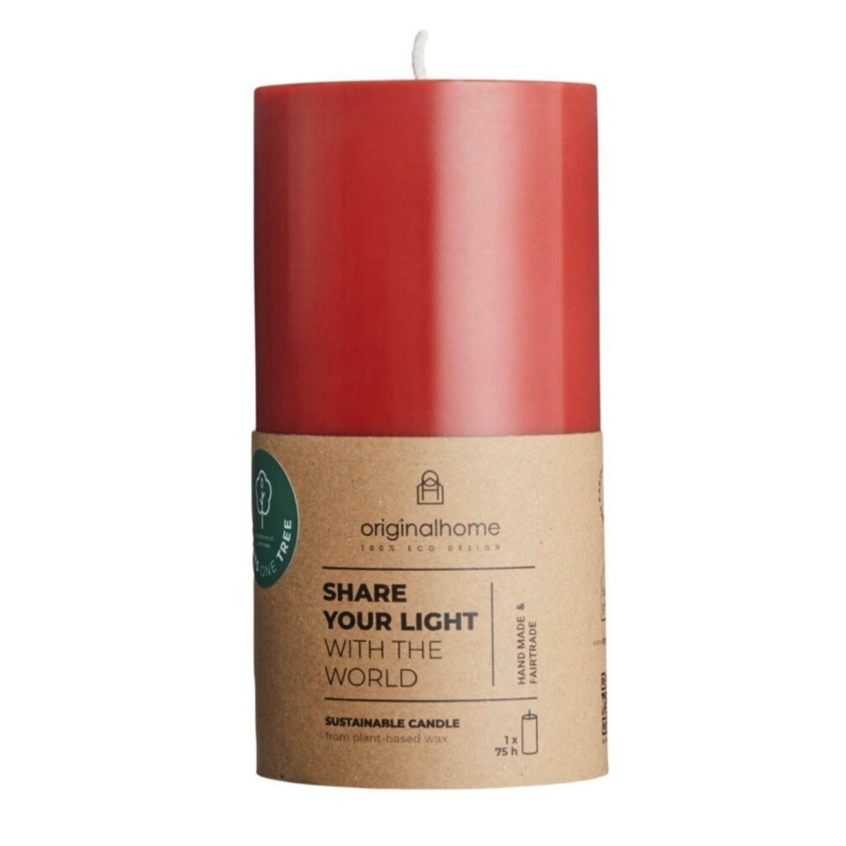 Original Home Original home Pillar candle small Warm Red