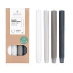 Original Home Original home Vegan dinner candle set (4 stuks) Pebble Grey