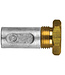 02010/T - Tecnoseal Zinc Aifo Iveco FPT Pencil Anode With Brass Plug