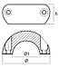 00551AL - Tecnoseal 22mm Aluminium Shaft Collar Anode