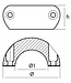 00552AL - Tecnoseal 25mm Aluminium Shaft Collar Anode