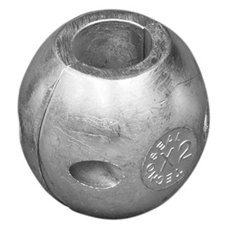 Tecnoseal 00502USA - Tecnoseal 25mm USA Egg Shape Zinc Shaft Anode