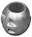 00516USA - Tecnoseal 57.1mm USA Egg Shape Zinc Shaft Anode