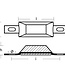 00386AL - Tecnoseal Aluminium Scandinavian Bolt On Anode 0.3kg