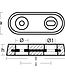 00220AL - Vetus Aluminium Type 15 Oval Bar Anode 0.42kg