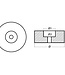 00150 - Tecnoseal 100mm Zinc Disc Stern Anode 1.96kg