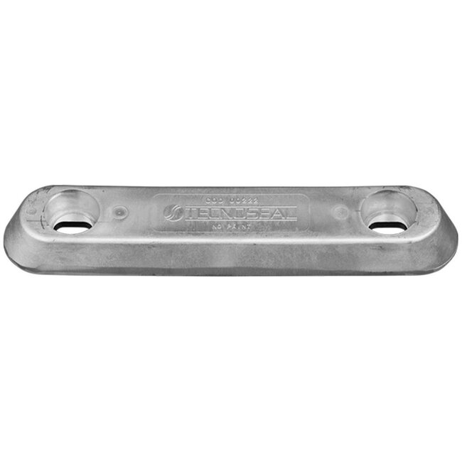 00222 - Tecnoseal Vetus Style Zinc Oval Hull Plate Anode 2.7kg