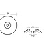 00101 - Tecnoseal 70mm Zinc Disc Rudder Anode 0.19kg
