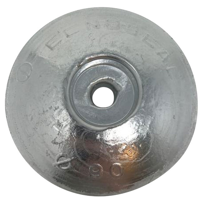 00102 - Tecnoseal 90mm Zinc Disc Rudder Anode 0.42kg