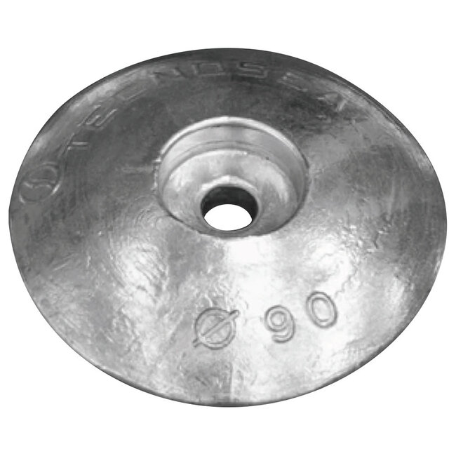 00102PAL - Tecnoseal 90mm Heavy Duty Aluminium Disc Anode 0.2kg