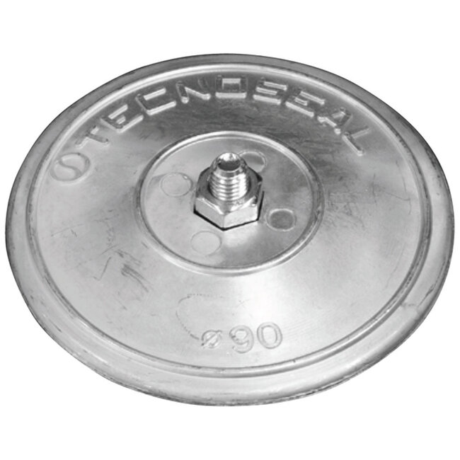 00102E - Tecnoseal 90mm Zinc Disc Rudder Anode 0.45kg (Pair)