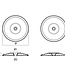 00101E - Tecnoseal 70mm Zinc Rudder Disc Anode 0.25kg (Pair)