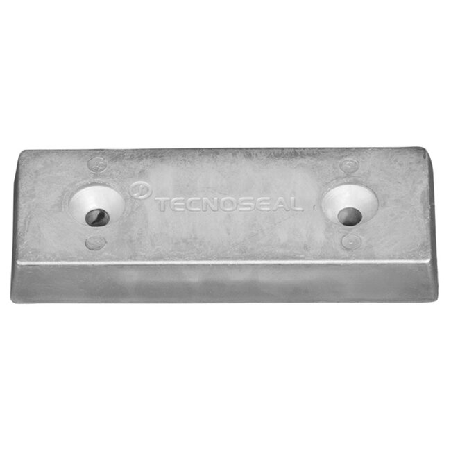 00213 - Tecnoseal Zinc Rectangle Trim Tab Small Plate Anode 0.68kg