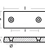 00213 - Tecnoseal Zinc Rectangle Trim Tab Small Plate Anode 0.68kg