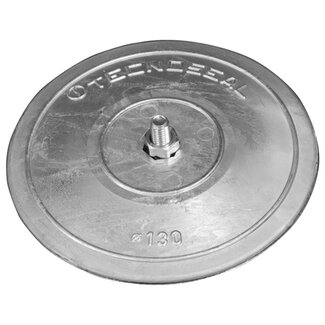 Tecnoseal 00104E - Tecnoseal 130mm Zinc Disc Rudder Anode 1.03kg (Pair)