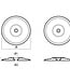 00104E - Tecnoseal 130mm Zinc Disc Rudder Anode 1.03kg (Pair)