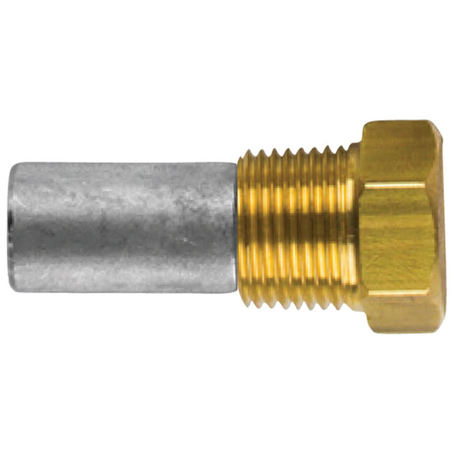 TEC-E1F - Tecnoseal Zinc USA Pencil Anode With Brass Plug 806000