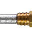 02800T - Tecnoseal Zinc Pencil Anode With Brass Plug 209-61840